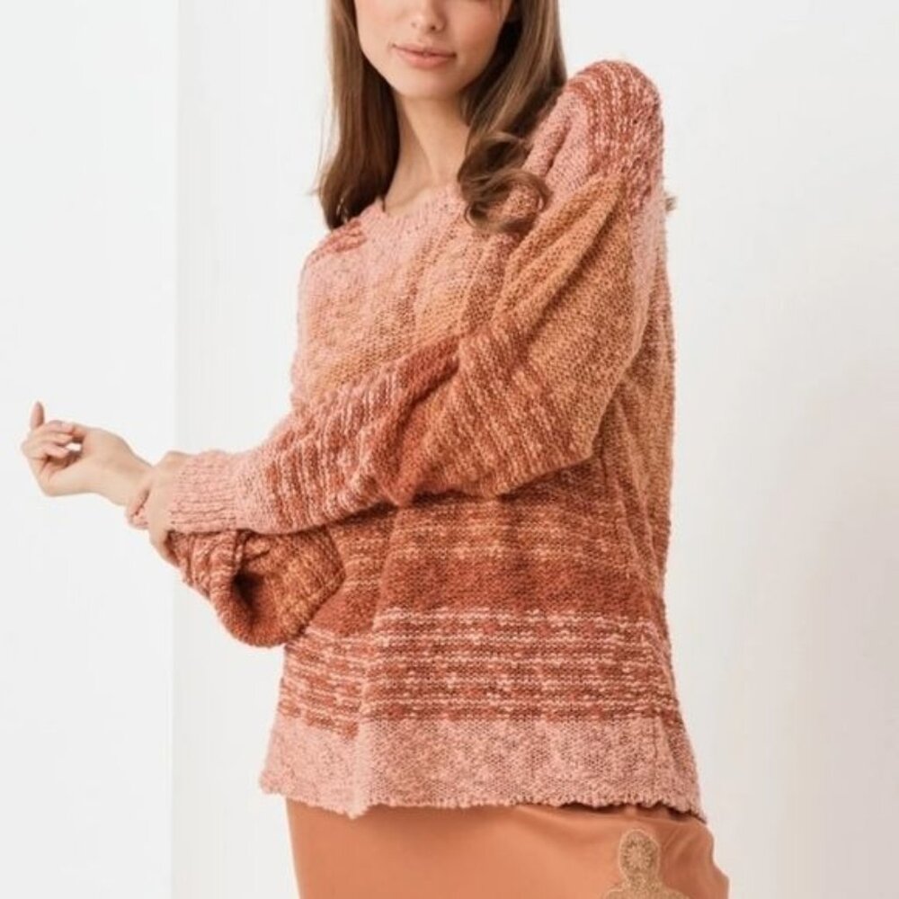 Spell Women's Sweater in Pink and Brown